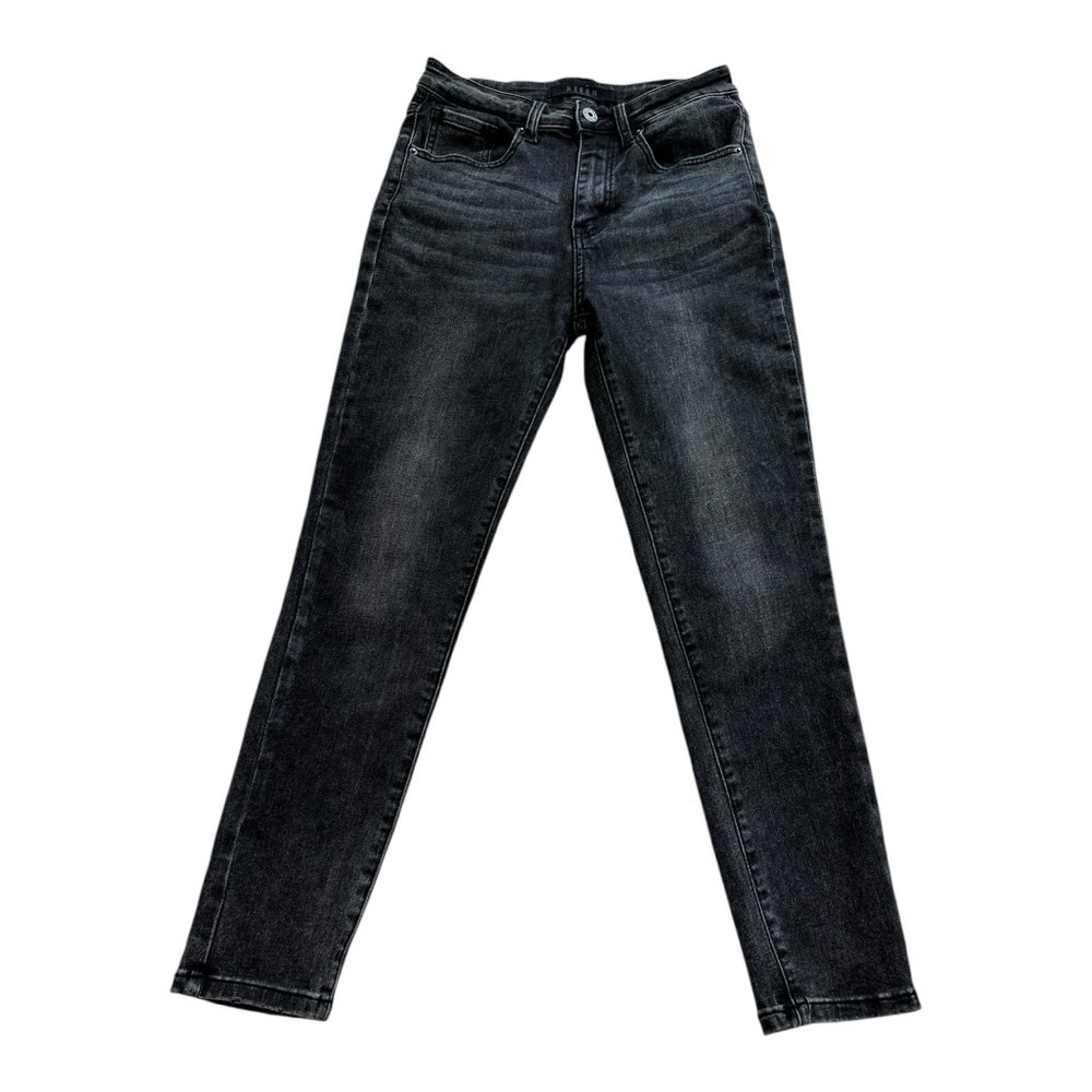 Risen Los Angeles Black Wash High Rise Slim Straight Jeans - Size 27 / 5